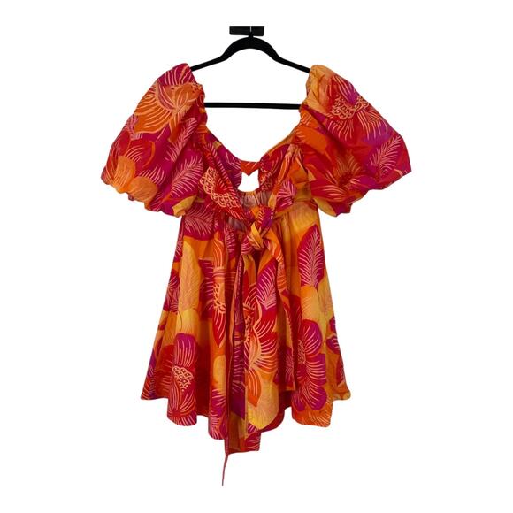 Farm Rio Dress Summer garden Ombre Minidress Medium M - Picture 6 of 11